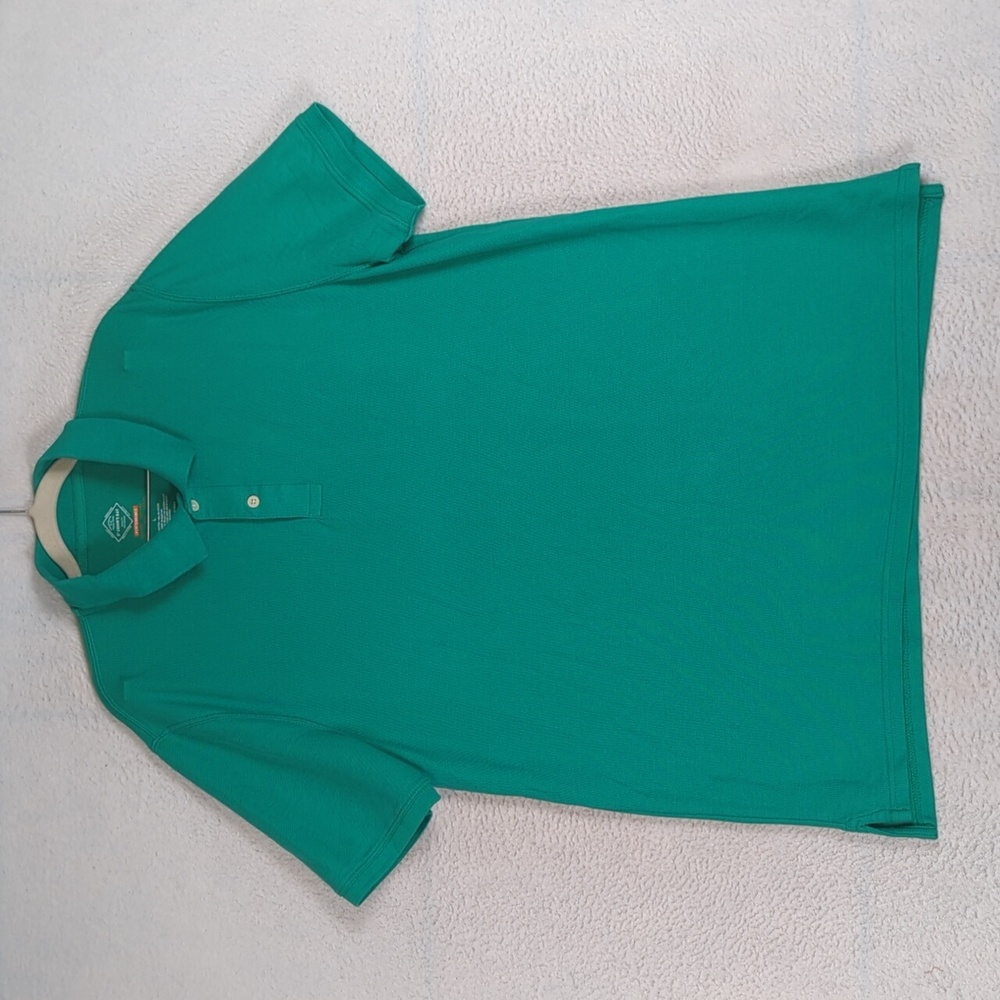 St. John's Bay Men's Green Performance Polo Shirt Size‎ L